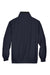 Harriton M740 Mens Wind & Water Resistant Full Zip Jacket Navy Blue Flat Back