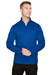 Harriton M748 Mens Advantage Performance Moisture Wicking 1/4 Zip Sweatshirt True Royal Blue Model Front