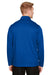 Harriton M748 Mens Advantage Performance Moisture Wicking 1/4 Zip Sweatshirt True Royal Blue Model Back