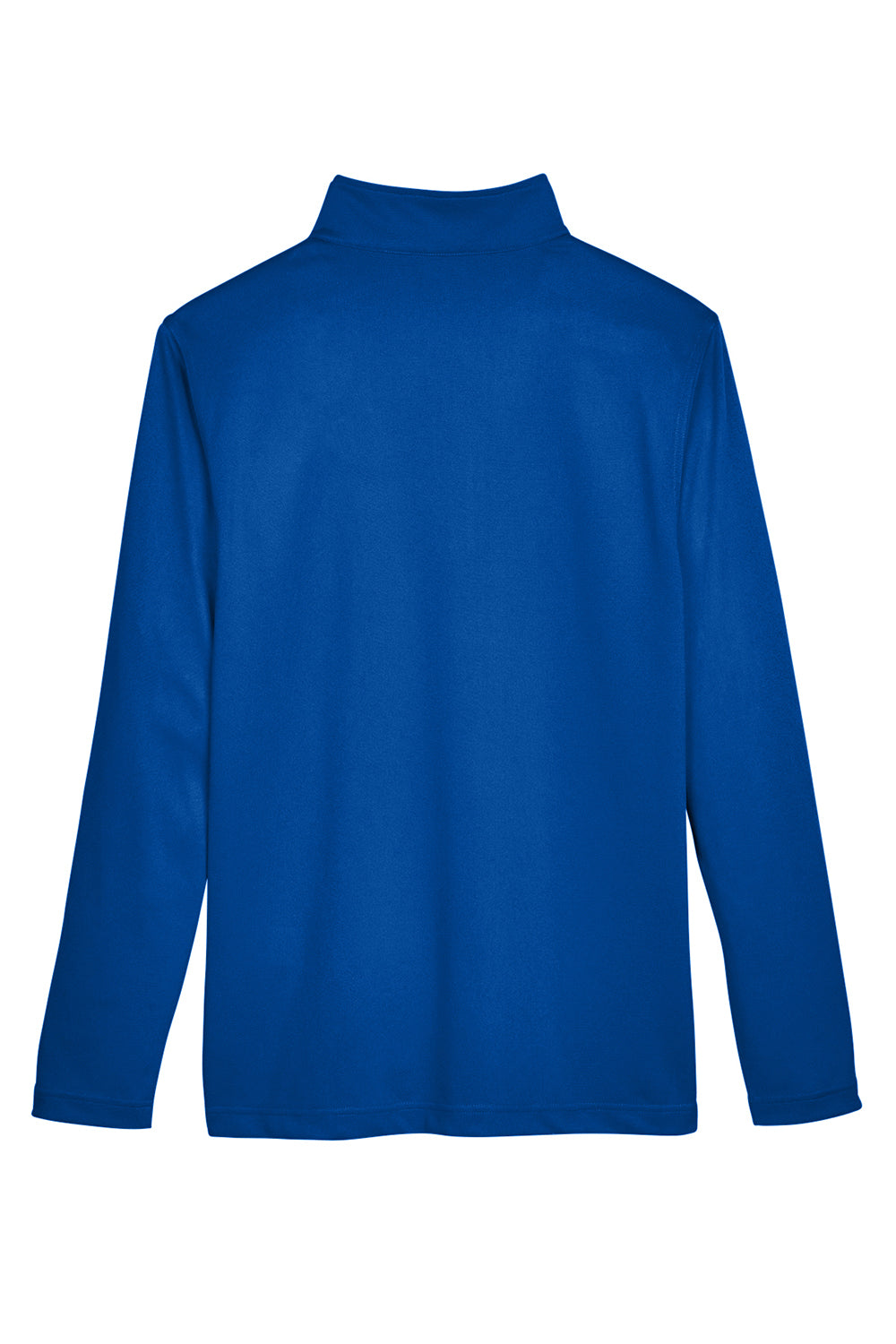 Harriton M748 Mens Advantage Performance Moisture Wicking 1/4 Zip Sweatshirt True Royal Blue Flat Back