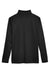 Harriton M748 Mens Advantage Performance Moisture Wicking 1/4 Zip Sweatshirt Black Flat Back