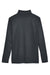 Harriton M748 Mens Advantage Performance Moisture Wicking 1/4 Zip Sweatshirt Dark Charcoal Grey Flat Back