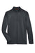 Harriton M748 Mens Advantage Performance Moisture Wicking 1/4 Zip Sweatshirt Dark Charcoal Grey Flat Front