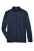 Harriton M748 Mens Advantage Performance Moisture Wicking 1/4 Zip Sweatshirt Dark Navy Blue Flat Front