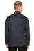 Harriton M748 Mens Advantage Performance Moisture Wicking 1/4 Zip Sweatshirt Dark Charcoal Grey Model Back