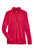 Harriton M748W Womens Advantage Performance Moisture Wicking 1/4 Zip Sweatshirt Red Flat Front