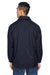 Harriton M775 Mens Wind & Water Resistant Snap Down Staff Jacket Navy Blue Model Back