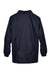 Harriton M775 Mens Wind & Water Resistant Snap Down Staff Jacket Navy Blue Flat Back