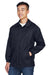 Harriton M775 Mens Wind & Water Resistant Snap Down Staff Jacket Navy Blue Model 3q