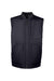 Harriton M776 Mens Dockside Reversible Water Resistant Full Zip Vest Black/Dark Charcoal Grey Flat Front