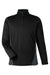 Harriton M786 Mens Flash Performance Moisture Wicking Colorblock 1/4 Zip Sweatshirt Black/Dark Charcoal Grey Flat Front