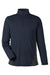 Harriton M786 Mens Flash Performance Moisture Wicking Colorblock 1/4 Zip Sweatshirt Dark Navy Blue/Dark Charcoal Grey Flat Front