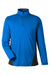 Harriton M786 Mens Flash Performance Moisture Wicking Colorblock 1/4 Zip Sweatshirt True Royal Blue/Black Flat Front