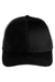 Harriton M802 Mens Climabloc Ear Flap Stretch Fit Water Resistant Hat Black Flat Front