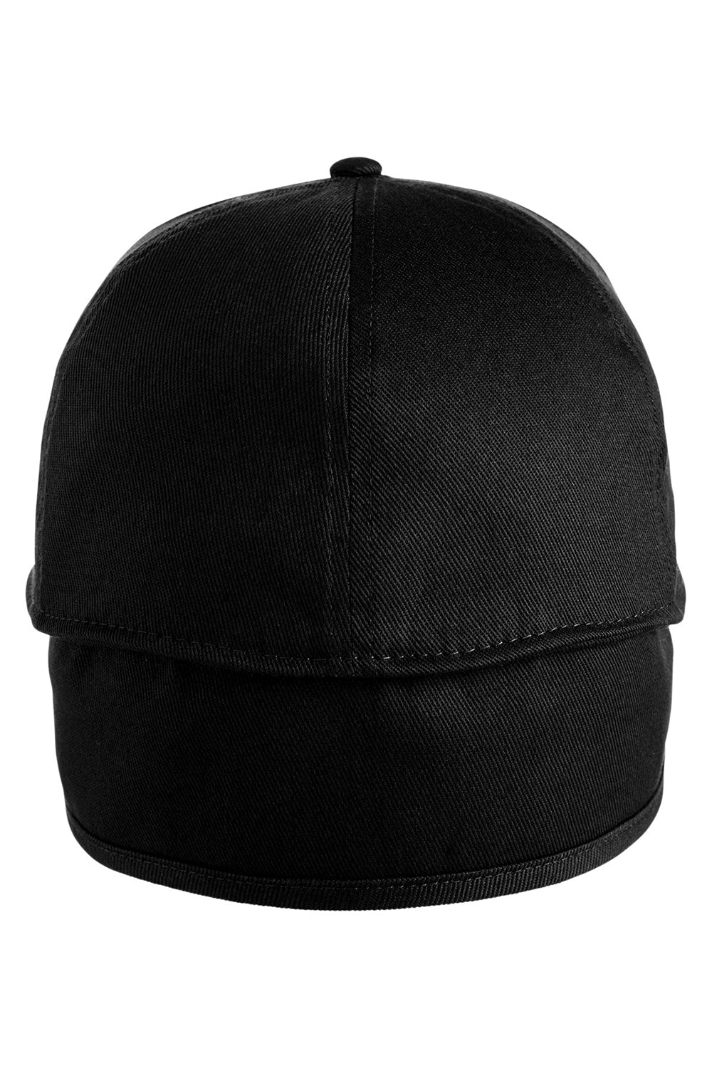 Harriton Mens Climabloc Ear Flap Stretch Fit Water Resistant Hat - Black - Closeout