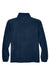 Harriton M980 Mens Pill Resistant Fleece 1/4 Zip Sweatshirt Navy Blue Flat Back