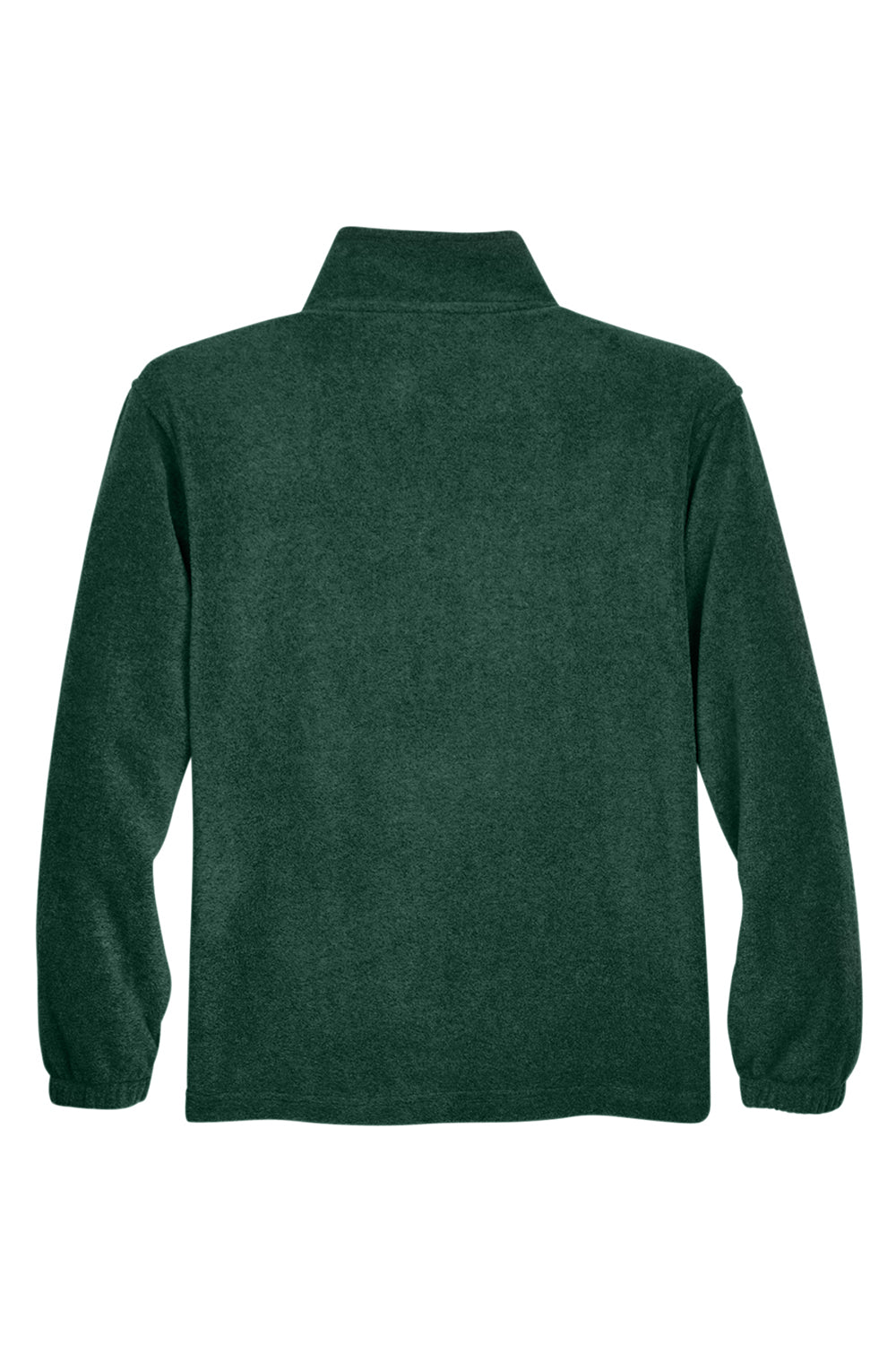 Harriton M980 Mens Pill Resistant Fleece 1/4 Zip Sweatshirt Hunter Green Flat Back