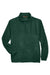 Harriton M980 Mens Pill Resistant Fleece 1/4 Zip Sweatshirt Hunter Green Flat Front