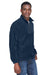 Harriton M980 Mens Pill Resistant Fleece 1/4 Zip Sweatshirt Navy Blue Model 3q