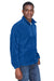 Harriton M980 Mens Pill Resistant Fleece 1/4 Zip Sweatshirt True Royal Blue Model 3q