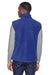 Harriton M985 Mens Pill Resistant Fleece Full Zip Vest True Royal Blue Model Back