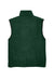 Harriton M985 Mens Pill Resistant Fleece Full Zip Vest Hunter Green Flat Back