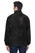 Harriton M990/M990T Mens Pill Resistant Fleece Full Zip Jacket Black Model Back