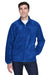 Harriton M990/M990T Mens Pill Resistant Fleece Full Zip Jacket True Royal Blue Model Front