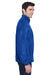 Harriton M990/M990T Mens Pill Resistant Fleece Full Zip Jacket True Royal Blue Model Side