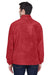 Harriton M990/M990T Mens Pill Resistant Fleece Full Zip Jacket Red Model Back