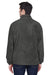 Harriton M990/M990T Mens Pill Resistant Fleece Full Zip Jacket Charcoal Grey Model Back