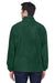 Harriton M990/M990T Mens Pill Resistant Fleece Full Zip Jacket Hunter Green Model Back