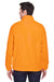 Harriton M990/M990T Mens Pill Resistant Fleece Full Zip Jacket Safety Orange Model Back