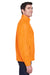 Harriton M990/M990T Mens Pill Resistant Fleece Full Zip Jacket Safety Orange Model Side