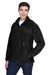 Harriton M990/M990T Mens Pill Resistant Fleece Full Zip Jacket Black Model 3q