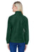 Harriton M990W Womens Pill Resistant Fleece Full Zip Jacket Hunter Green Model Back