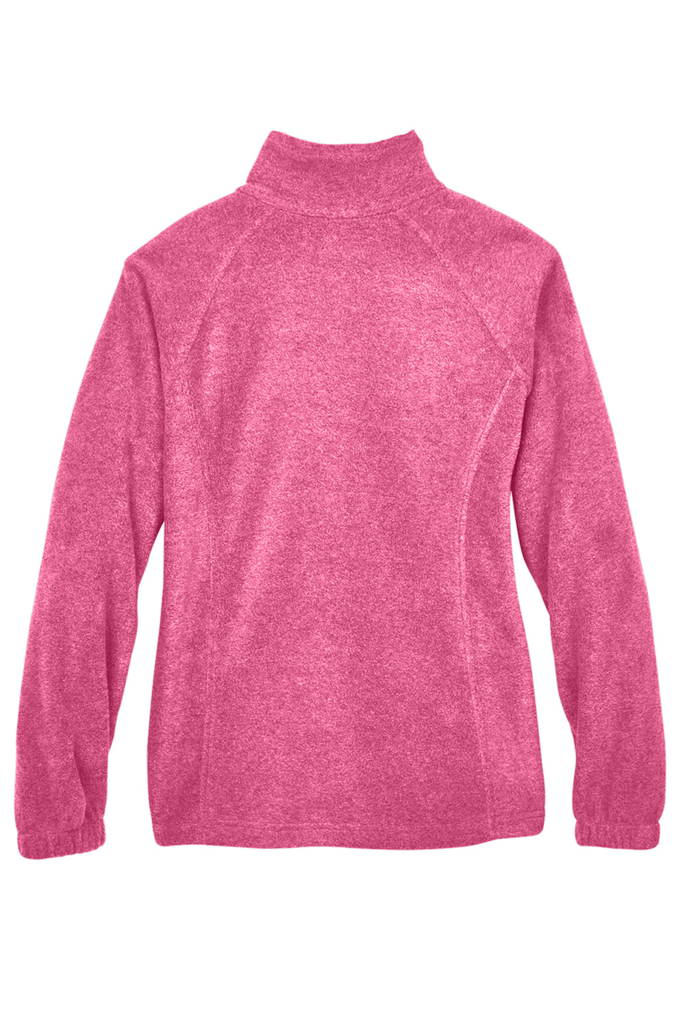 Harriton M990W Womens Pill Resistant Fleece Full Zip Jacket Charity Pink Flat Back