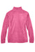 Harriton M990W Womens Pill Resistant Fleece Full Zip Jacket Charity Pink Flat Back