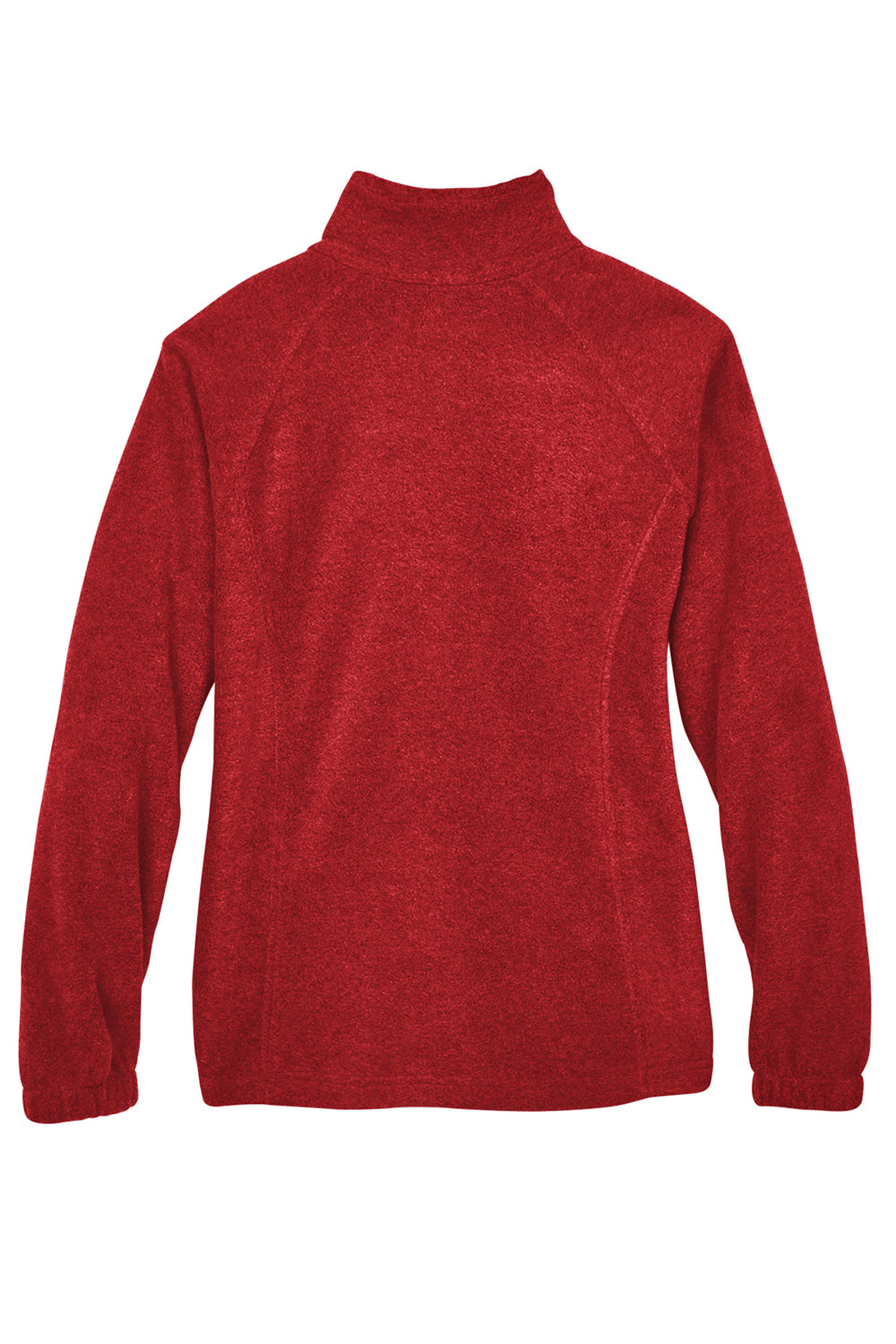 Harriton M990W Womens Pill Resistant Fleece Full Zip Jacket Red Flat Back