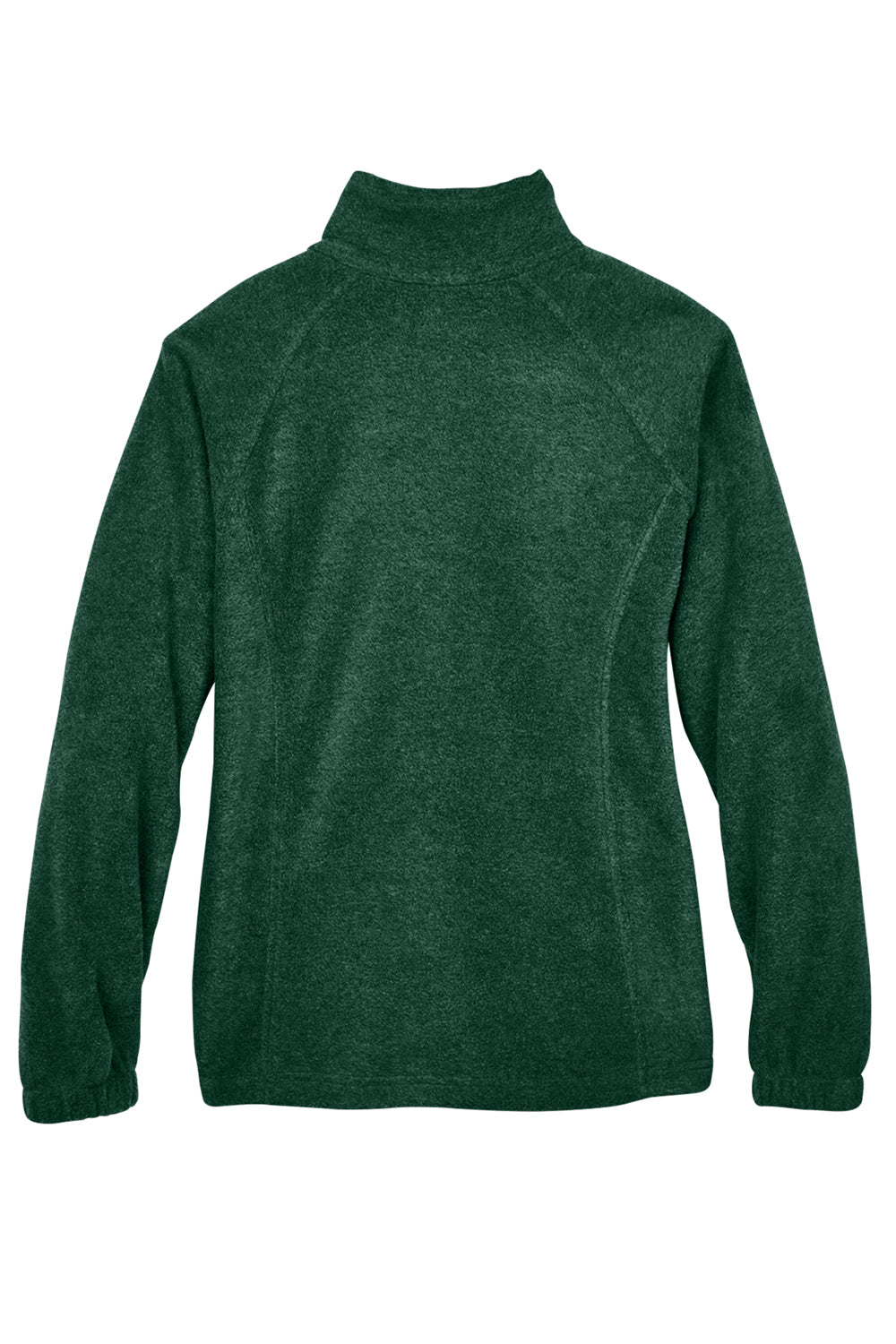 Harriton M990W Womens Pill Resistant Fleece Full Zip Jacket Hunter Green Flat Back