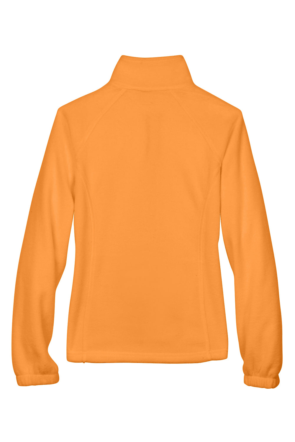 Harriton M990W Womens Pill Resistant Fleece Full Zip Jacket Safety Orange Flat Back