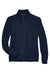 Harriton M990W Womens Pill Resistant Fleece Full Zip Jacket Navy Blue Flat Front