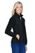 Harriton M990W Womens Pill Resistant Fleece Full Zip Jacket Black Model 3q