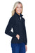 Harriton M990W Womens Pill Resistant Fleece Full Zip Jacket Navy Blue Model 3q