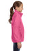 Harriton M990Y Youth Pill Resistant Fleece Full Zip Jacket Charity Pink Model Side