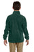 Harriton M990Y Youth Pill Resistant Fleece Full Zip Jacket Hunter Green Model Back