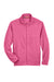 Harriton M990Y Youth Pill Resistant Fleece Full Zip Jacket Charity Pink Flat Front