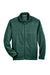 Harriton M990Y Youth Pill Resistant Fleece Full Zip Jacket Hunter Green Flat Front