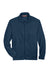 Harriton M990Y Youth Pill Resistant Fleece Full Zip Jacket Navy Blue Flat Front