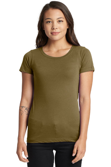 Next Level N1510/1510 Womens Ideal Jersey Short Sleeve Crewneck T-Shirt Military Green Model Front